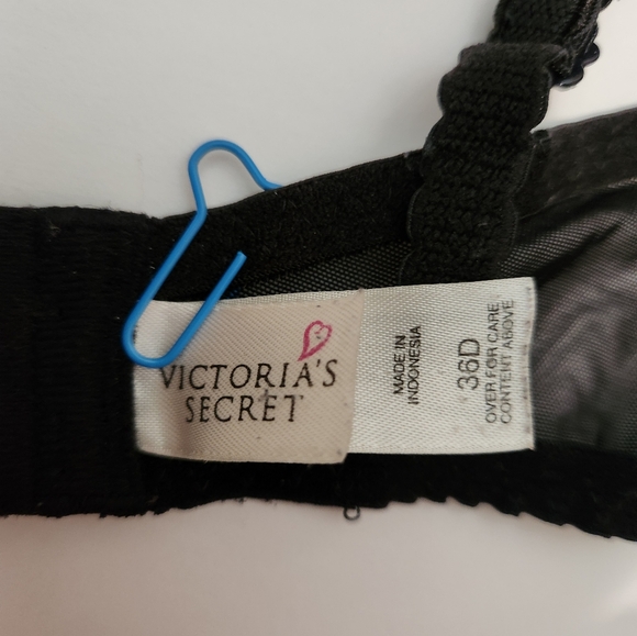 VICTORIA SECRET Bra 36D, Black - Picture 4 of 4